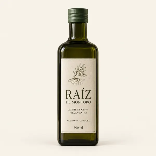 Envase propuesto de Raíz de Montoro, 500 ml.